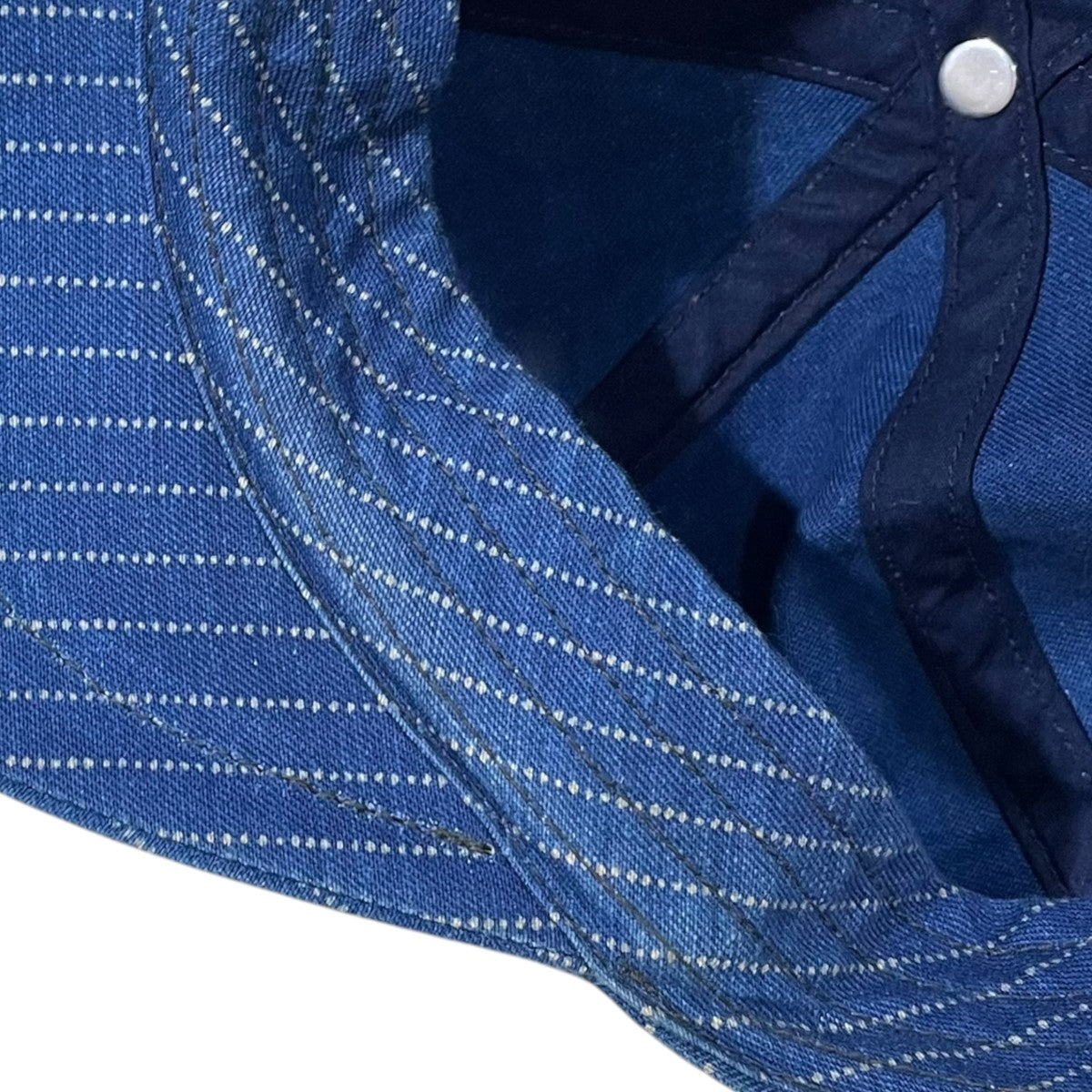 RRL(ダブルアールエル) ウォバッシュストライプ柄キャスケット Indigo