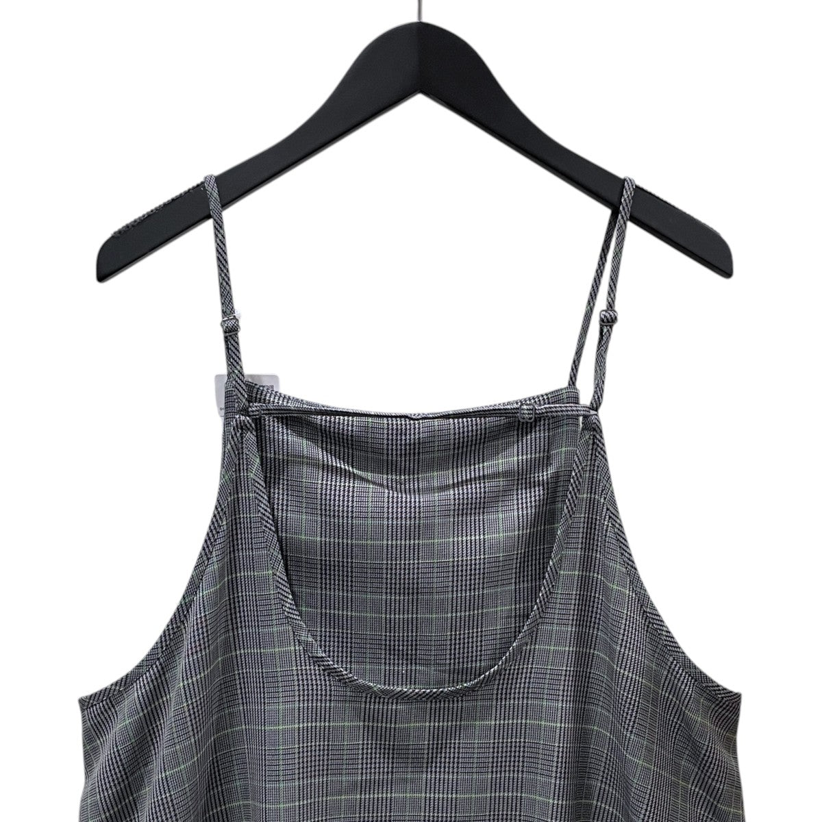 チェック柄キャミソールプリーツワンピース Apron Pleats Dress エプロンプリーツドレス QT1008