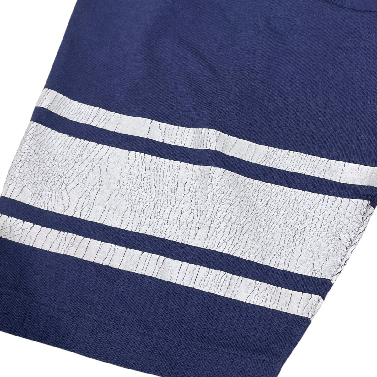 23SS クラック加工Tシャツ スビンコットン 天竺 フットボール半袖Tシャツ CSLM-126