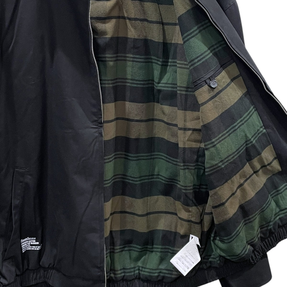 25AW ジップアップジャケット POWDER COTTON SWING TOP BLOUSON パウダー コットン スウィングトップ ブルゾン FSC254-30061