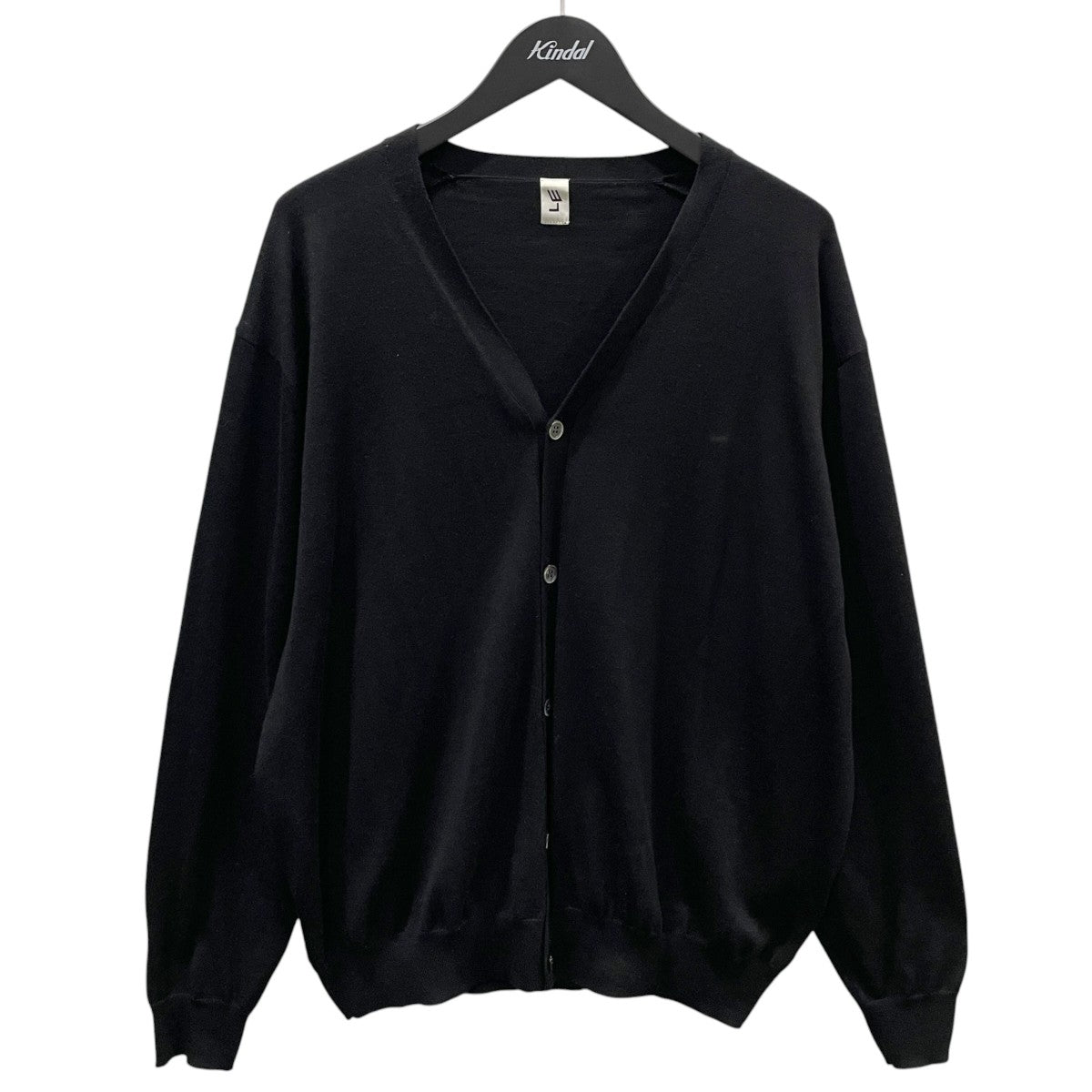 22AW Vネックニットカーディガン 16G WIDE CARDIGAN 16ゲージワイドカーディガン 22080053207030