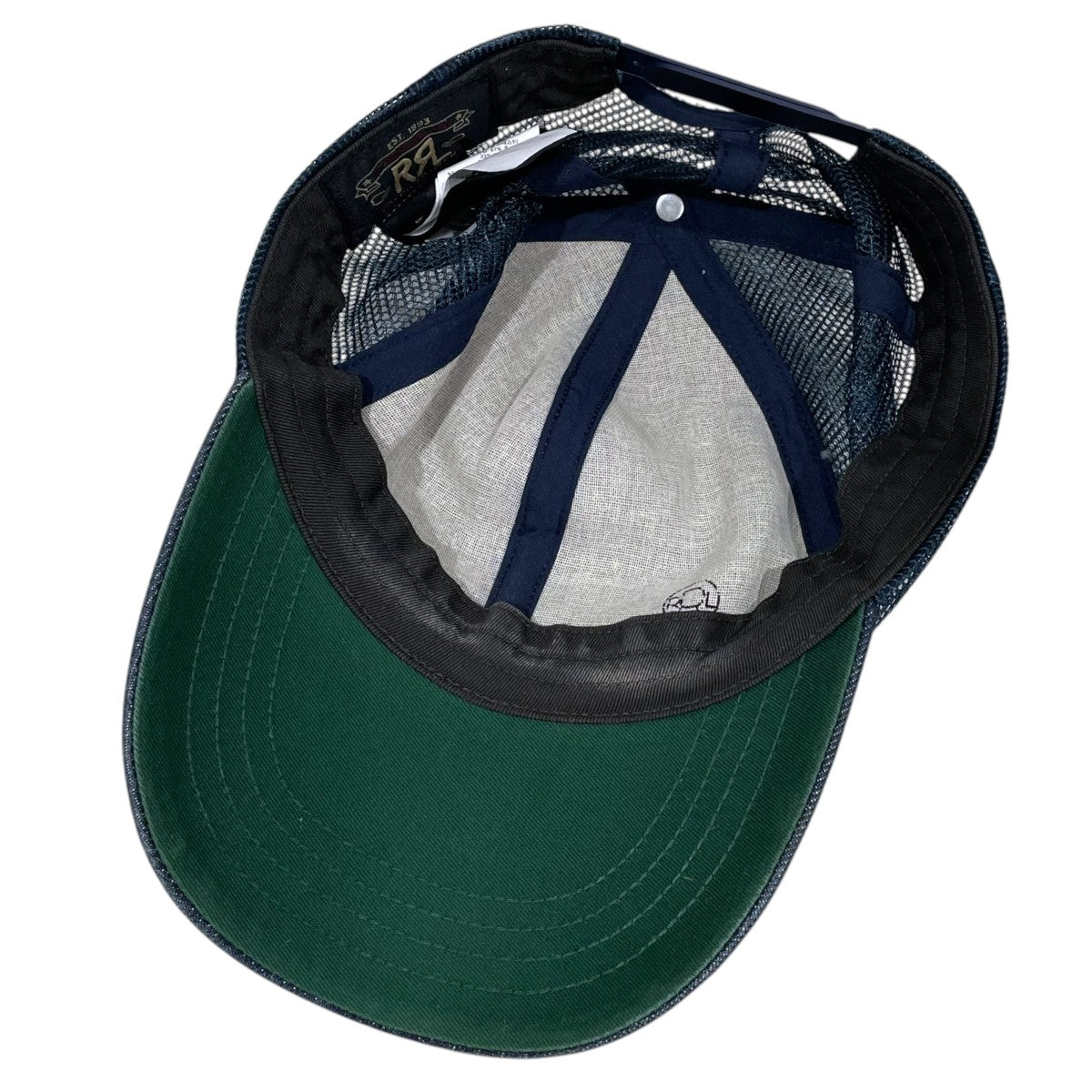 RRL(ダブルアールエル) メッシュキャップ INDIGO DENIM TRUCKER CAP