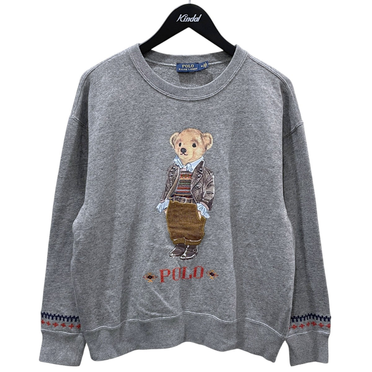 ベアプリントトレーナー Polo ベア フリース スウェットシャツ WMPOKNIN6820344
