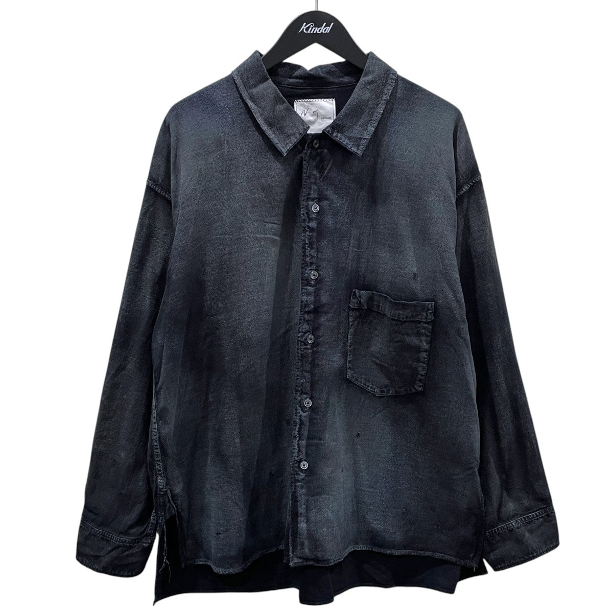 26SS 加工長袖シャツ BRUSHSTROKE AGING SHIRT ブラッシュストローク エージング シャツ ANC-SH79