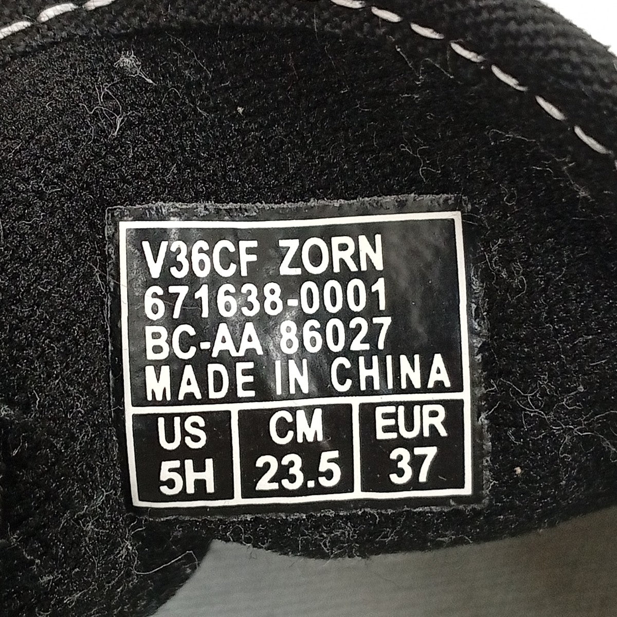VANS×ZORN ZORN OLD SKOOLスニーカーV36CF 古着・中古-6枚目のアイテム画像