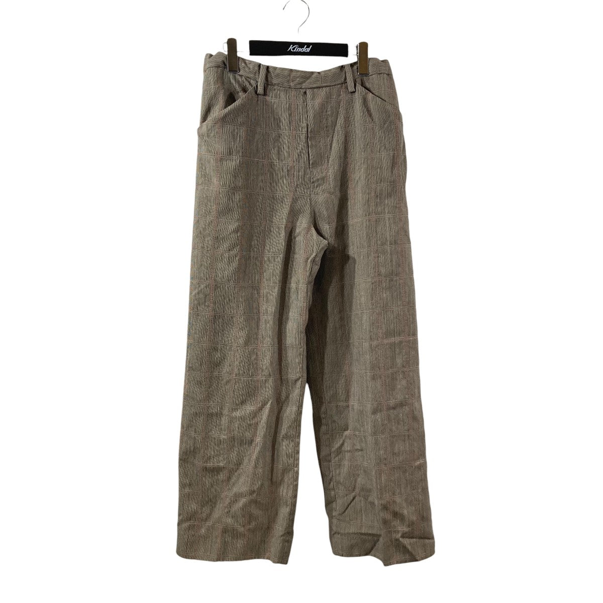 ANCIENT CHECK WIDE STRAIGHT PANTSチェックワイドパンツ20S47