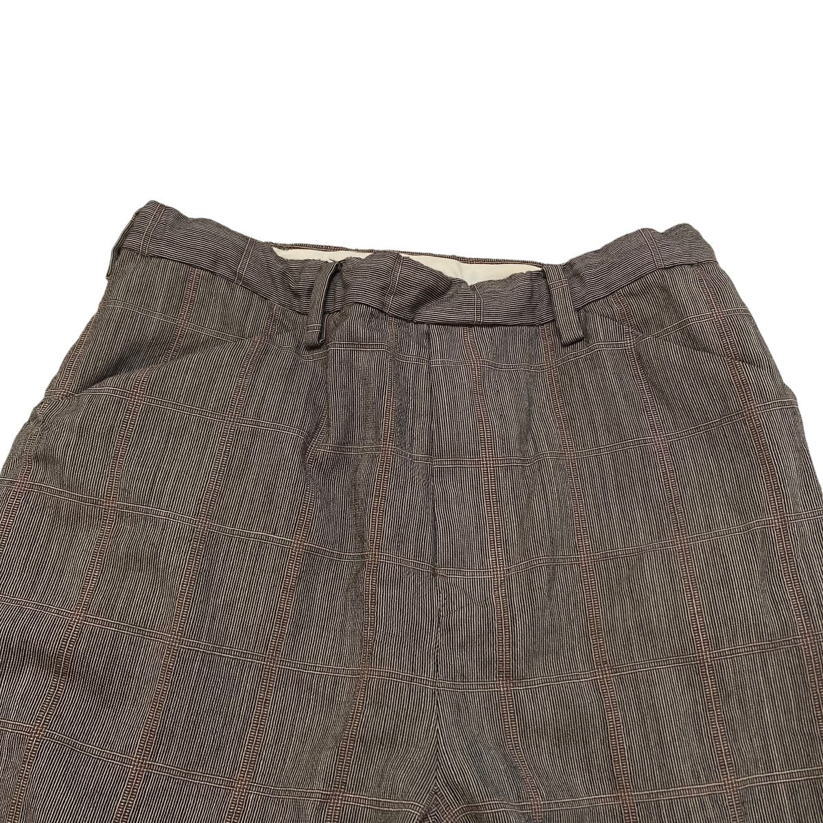 ANCIENT CHECK WIDE STRAIGHT PANTSチェックワイドパンツ20S47