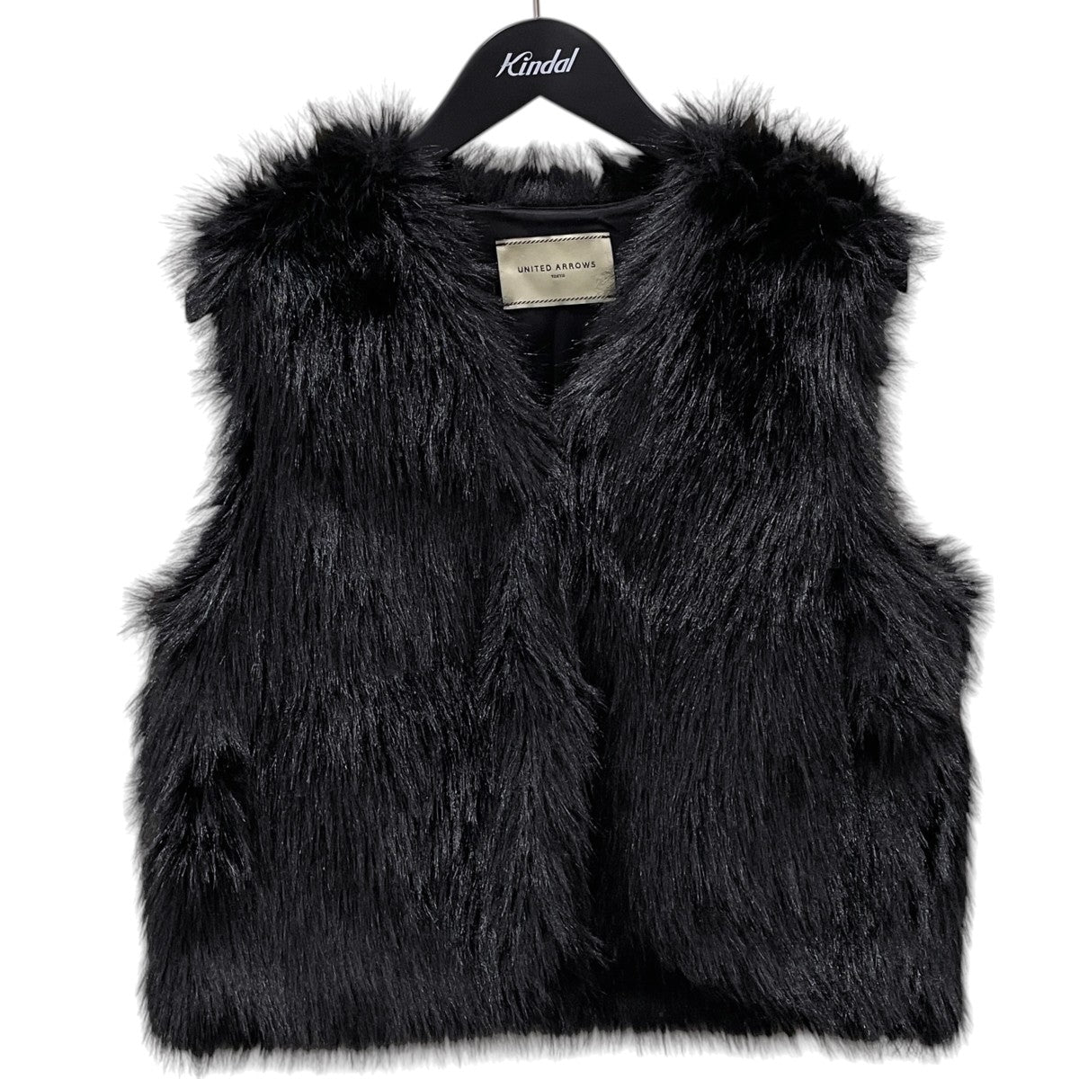 UNITED ARROWS 24AW フェイクファー ショートベスト FAKEFUR SHORT VEST 1522-199-2977 古着・中古-1枚目のアイテム画像