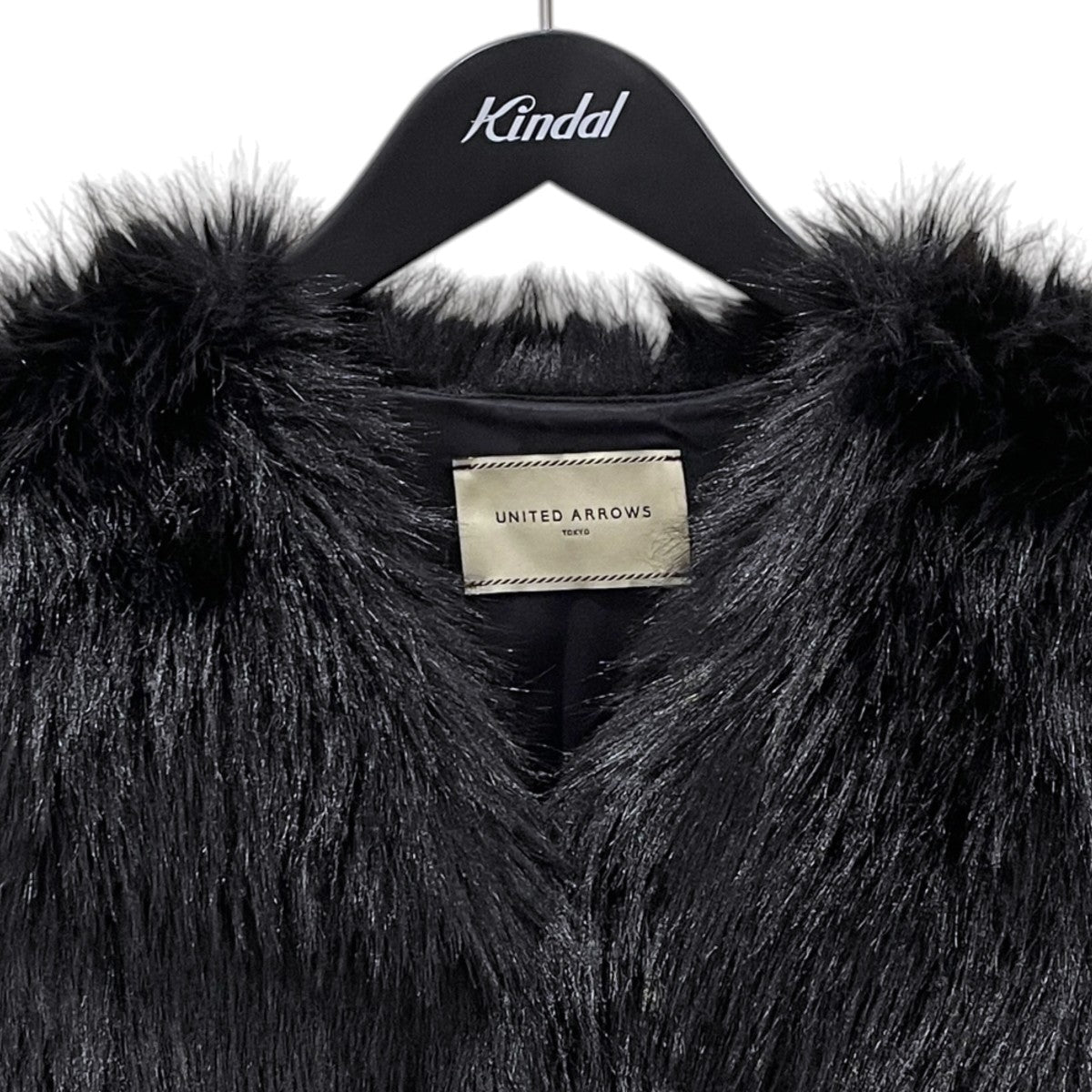 UNITED ARROWS 24AW フェイクファー ショートベスト FAKEFUR SHORT VEST 1522-199-2977 古着・中古-3枚目のアイテム画像