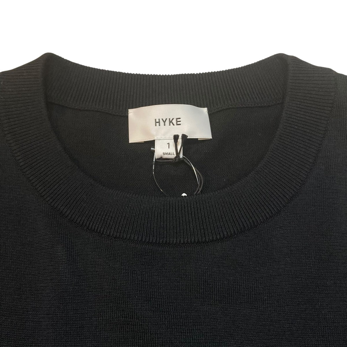 CREW NECK CROPPED SWEATER WITH SHEER SLEEVEニット251-11387