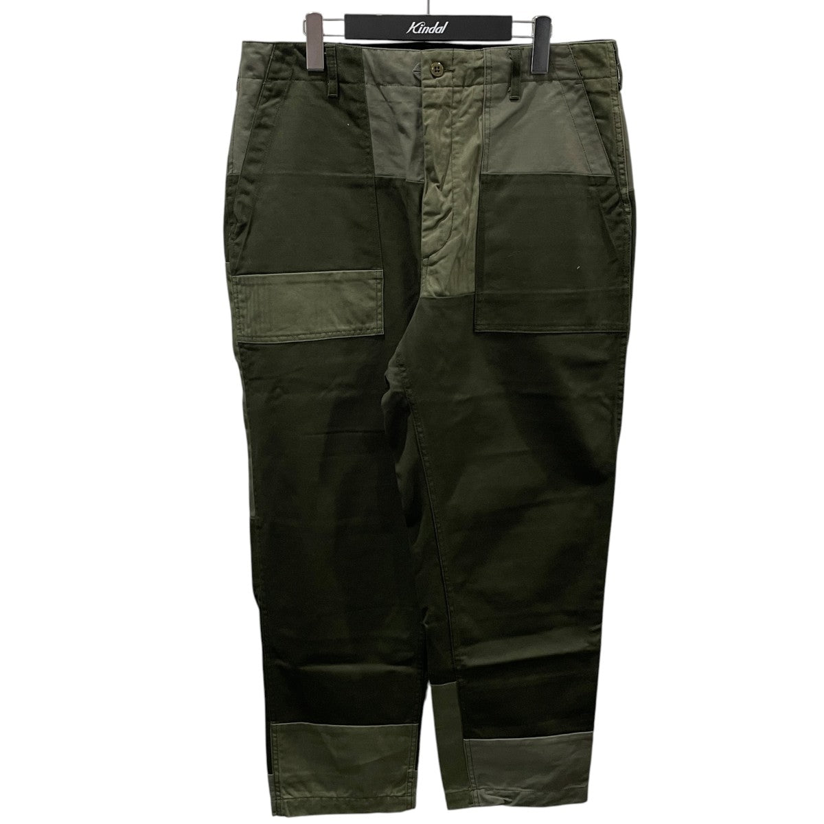 Engineered Garments ベイカーパンツ Fatigue Pant - Cotton Ripstop ／ Twill Patchwork ファティーグパンツ コットンリップストップ ／ ツイル パッチワーク 古着・中古-1枚目のアイテム画像