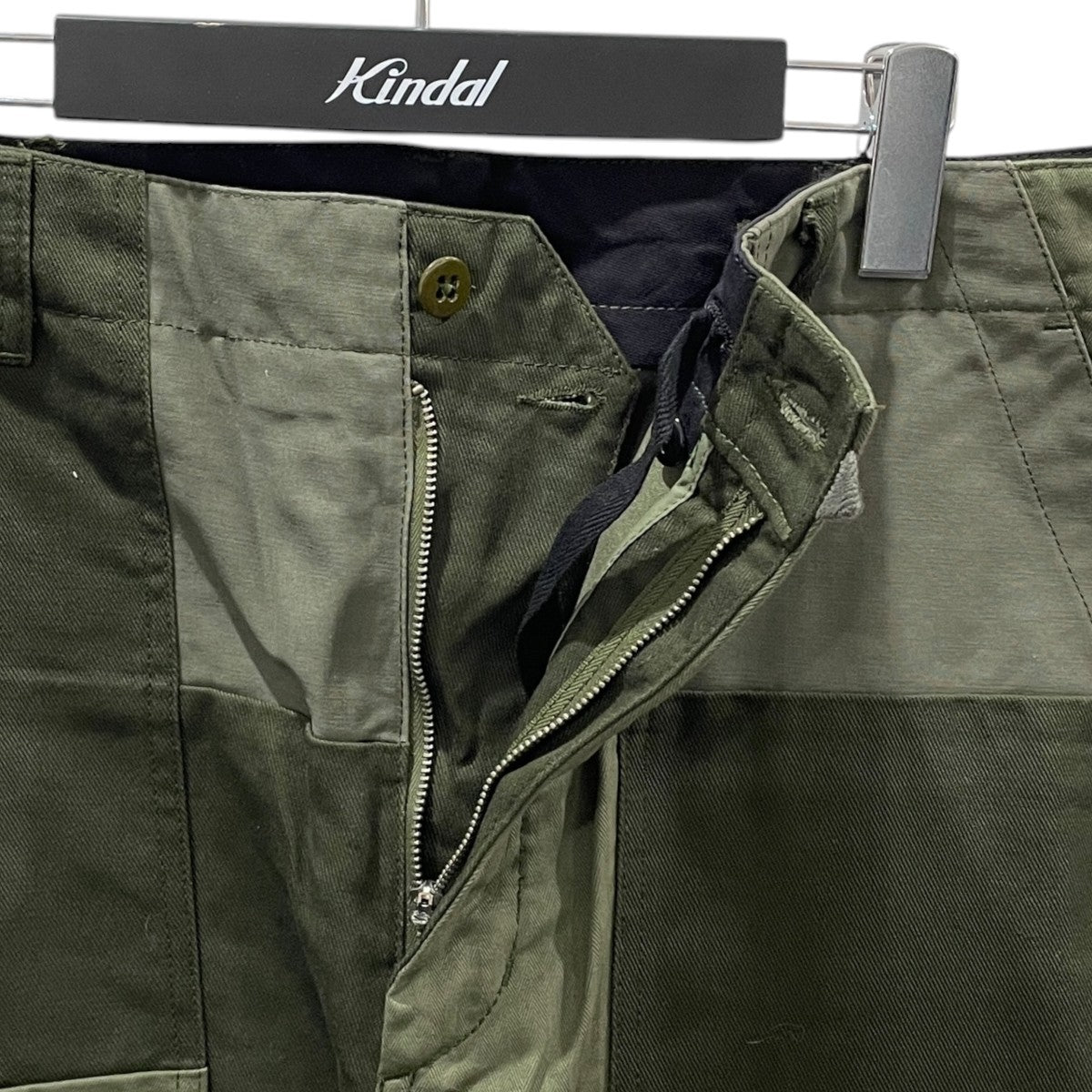Engineered Garments ベイカーパンツ Fatigue Pant - Cotton Ripstop ／ Twill Patchwork ファティーグパンツ コットンリップストップ ／ ツイル パッチワーク 古着・中古-3枚目のアイテム画像