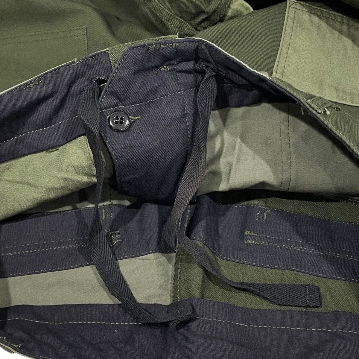 Engineered Garments ベイカーパンツ Fatigue Pant - Cotton Ripstop ／ Twill Patchwork ファティーグパンツ コットンリップストップ ／ ツイル パッチワーク 古着・中古-6枚目のアイテム画像