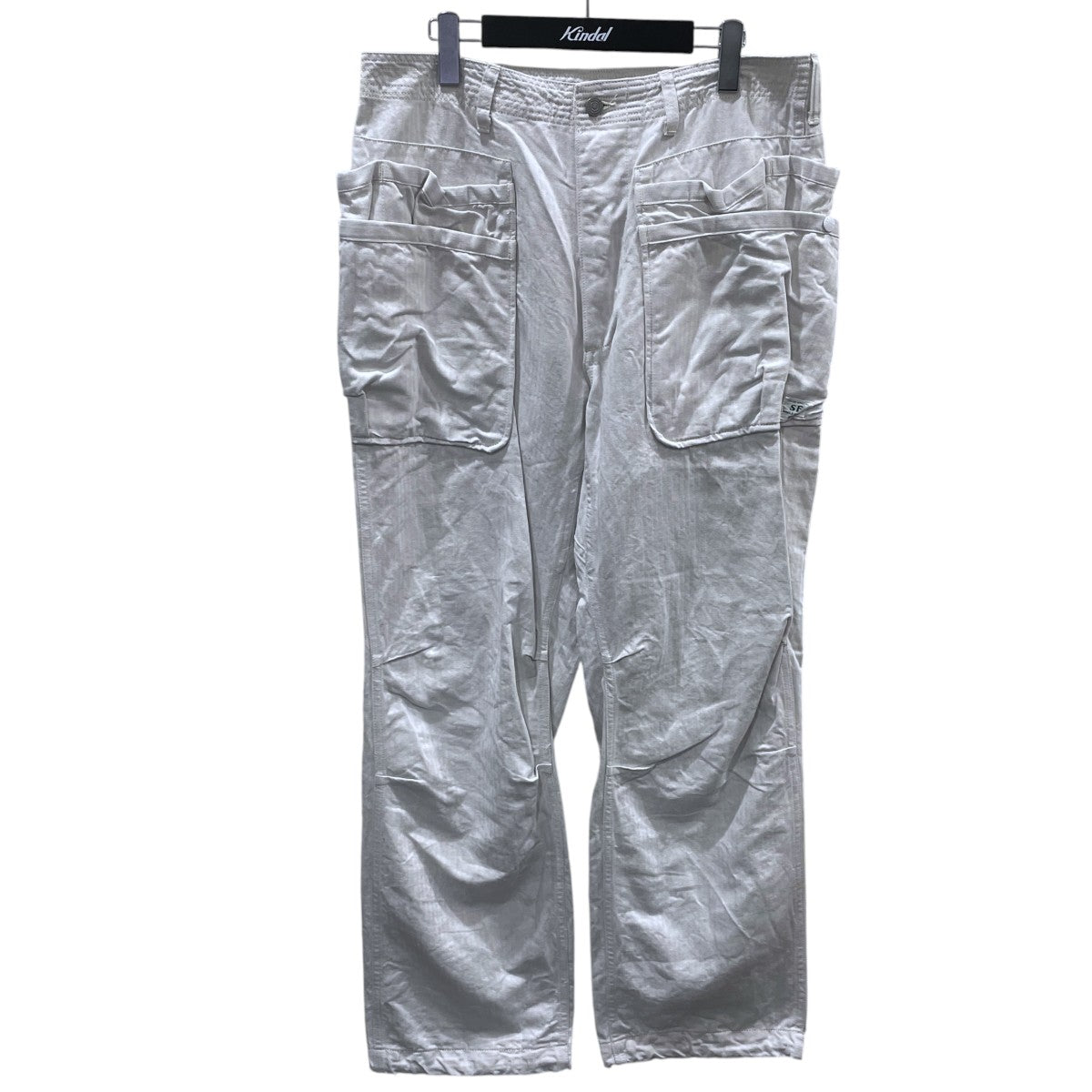 ヘリンボーンコットンリネンパンツ MODULAR POCKET PANTS モジュラーポケットパンツ