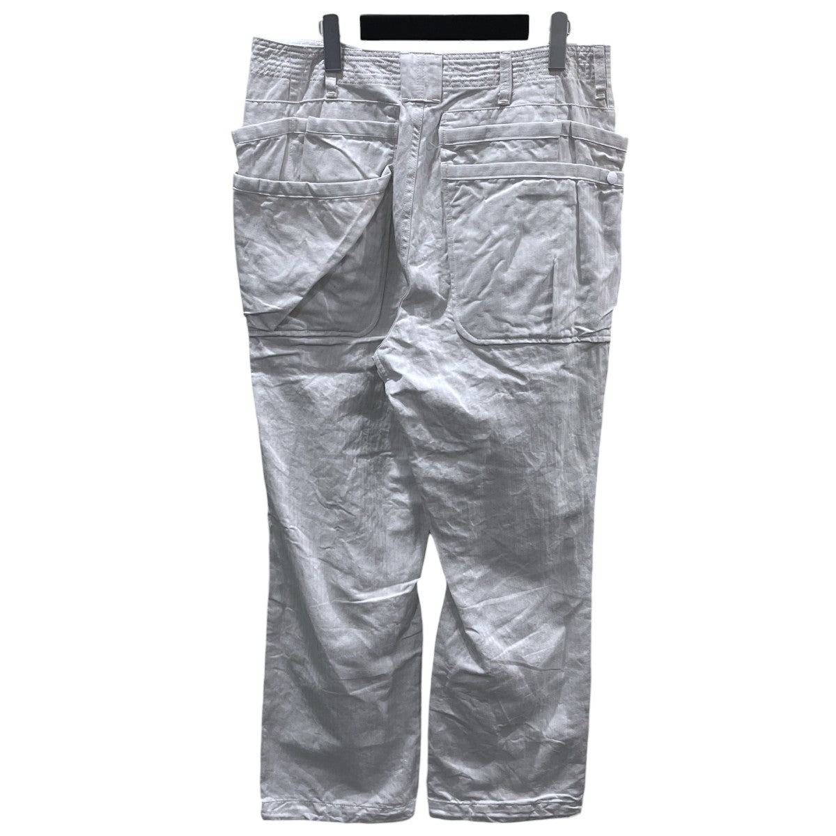 ヘリンボーンコットンリネンパンツ MODULAR POCKET PANTS モジュラーポケットパンツ