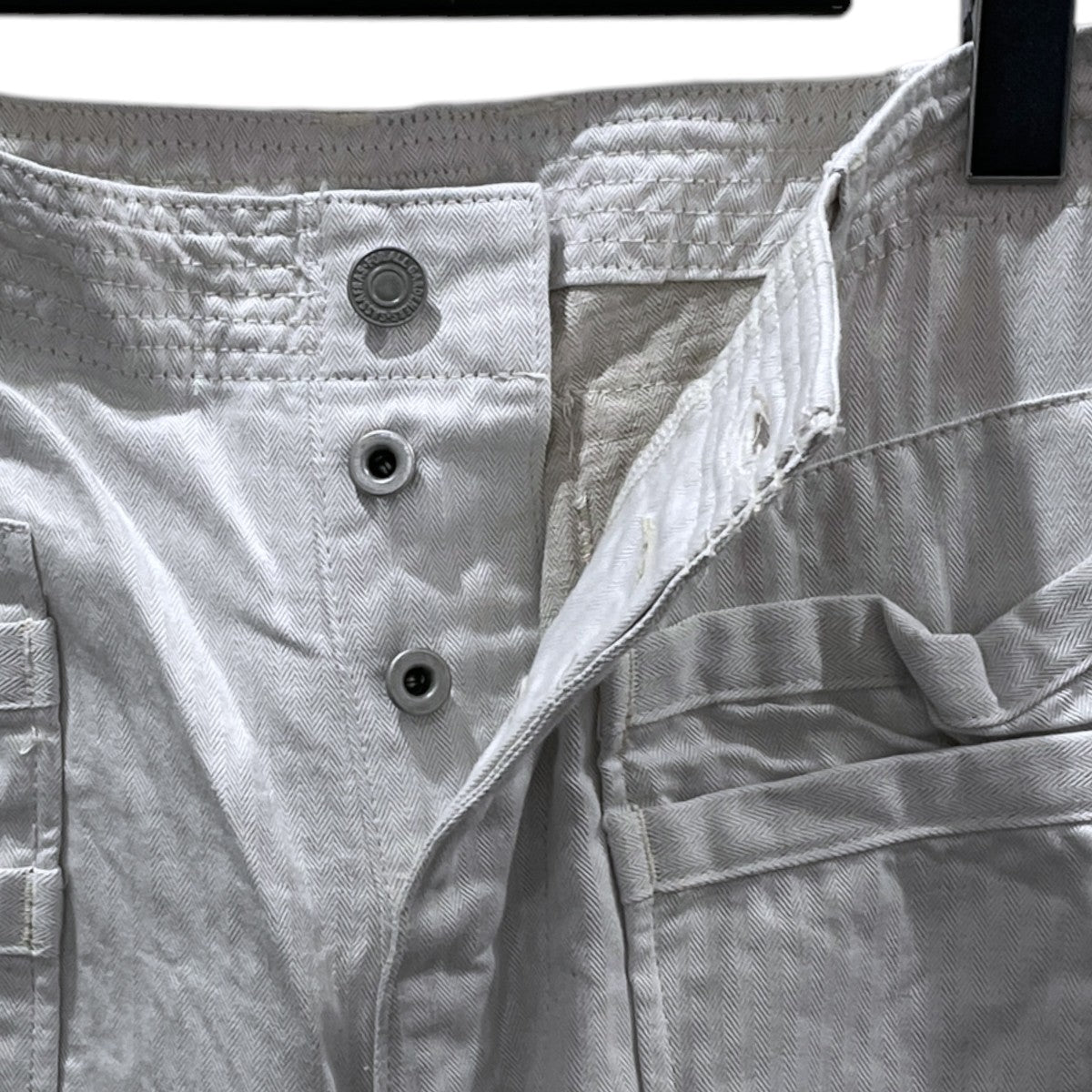ヘリンボーンコットンリネンパンツ MODULAR POCKET PANTS モジュラーポケットパンツ