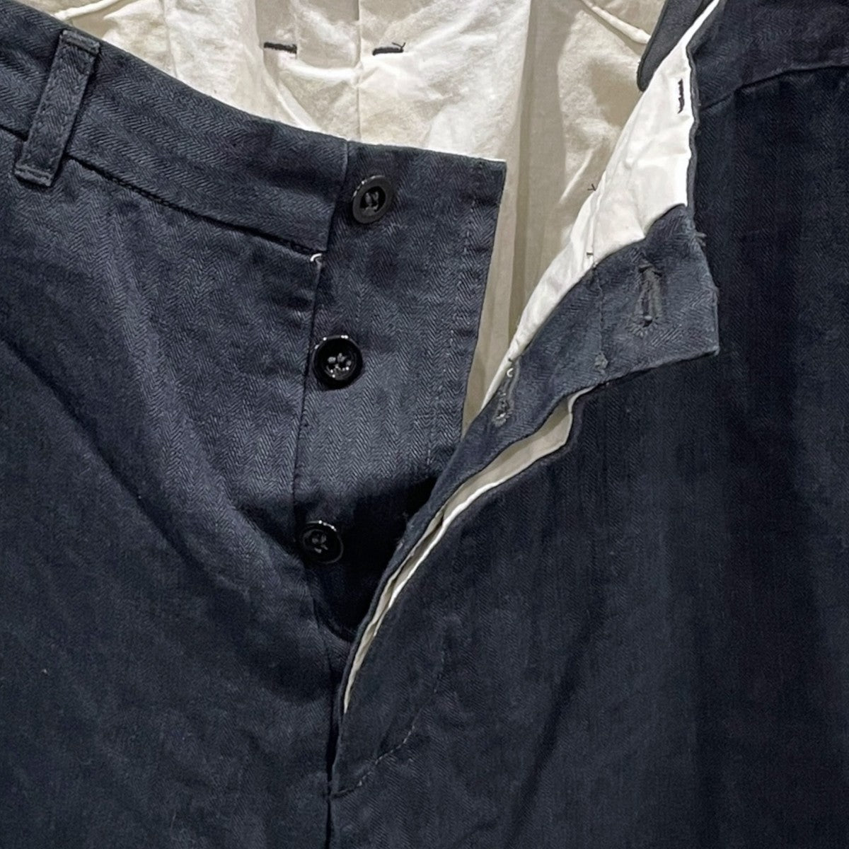 リネンサスペンダーワークパンツ FARMERS TROUSERS ファーマーズ トラウザーズ