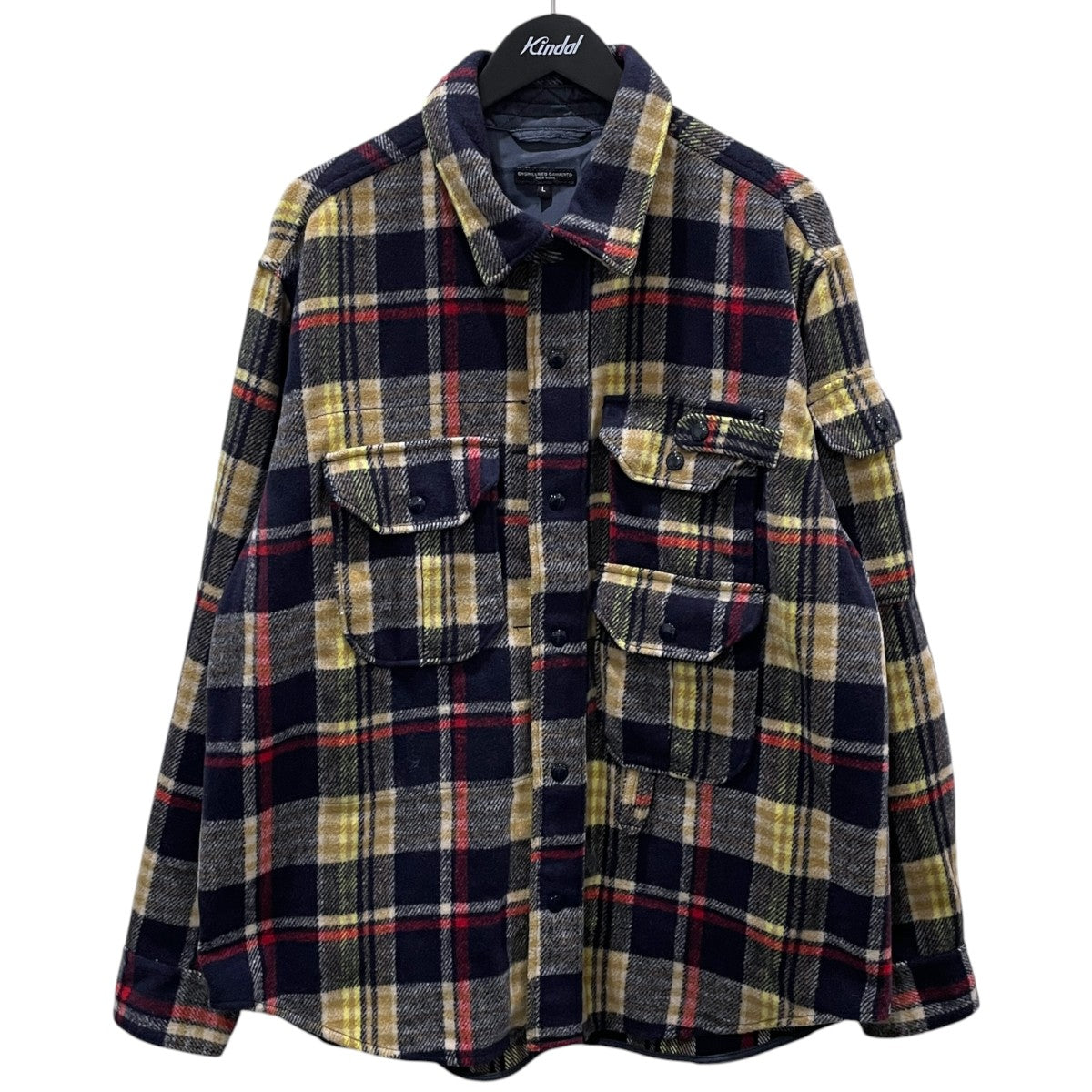 23AW チェック柄ジャケット Field Shirt Jacket Polyester H．Plaid フィールドジャケット ポリエステル・ヘビープライド