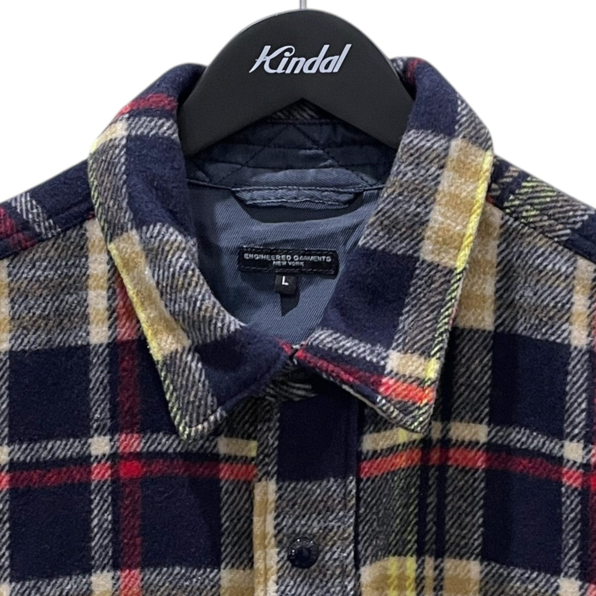 23AW チェック柄ジャケット Field Shirt Jacket Polyester H．Plaid フィールドジャケット ポリエステル・ヘビープライド