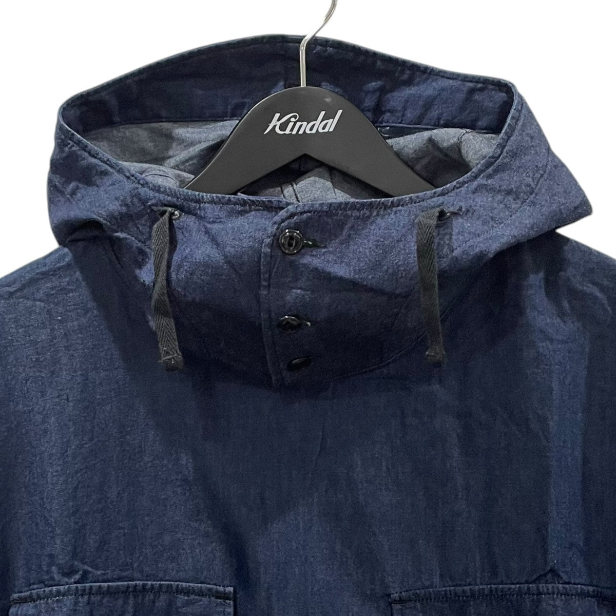 フーデッドプルオーバーデニムシャツ cagoule shirt カグールシャツ
