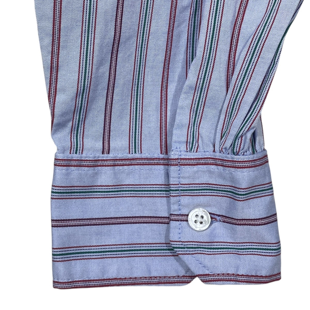 Engineered Garments 20SS ストライプ柄バンドカラーロングシャツ Banded Collar Long Shirt - Multi Color Tailor St．DI022 古着・中古-4枚目のアイテム画像