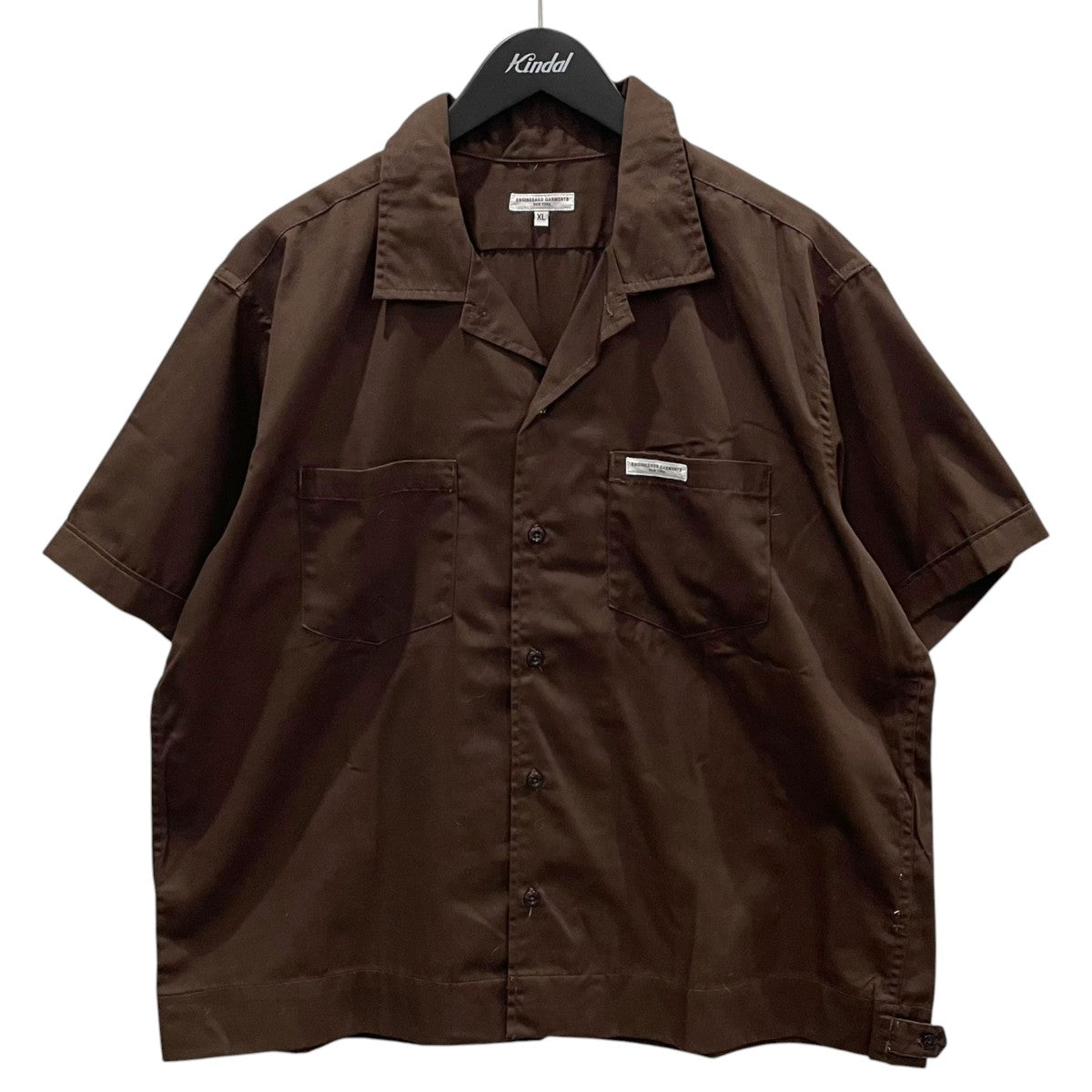 オープンカラー半袖シャツ S／S WORK SHIRT - PC Poplin ショートスリーブ ワークシャツ ポリエステル コットン ポプリン