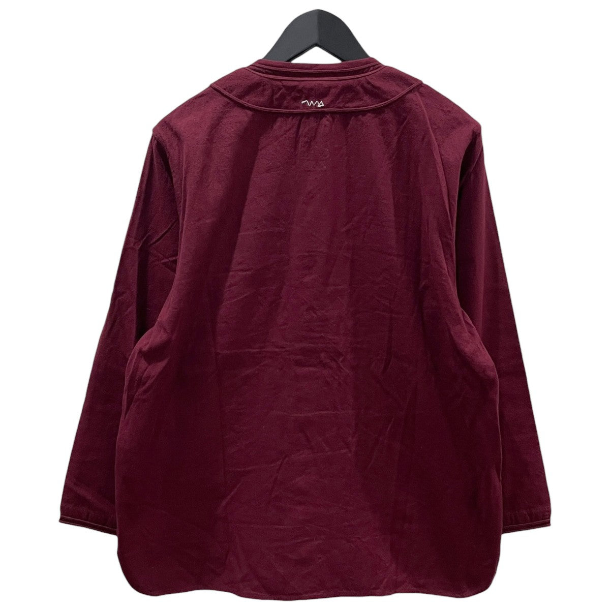 19SS ノーカラーシャツ DUGOUT SHIRT L／S ダグアウトシャツ 0119105011013