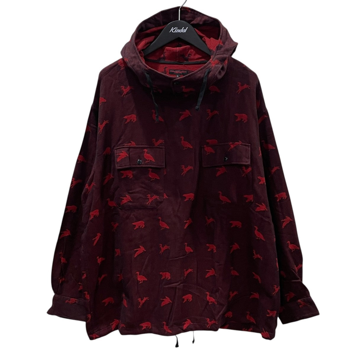 18AW プルオーバーフーデッドジャケット Cagoule Shirt - Game Animal Jacquard カグールシャツ - ゲームアニマルジャガード