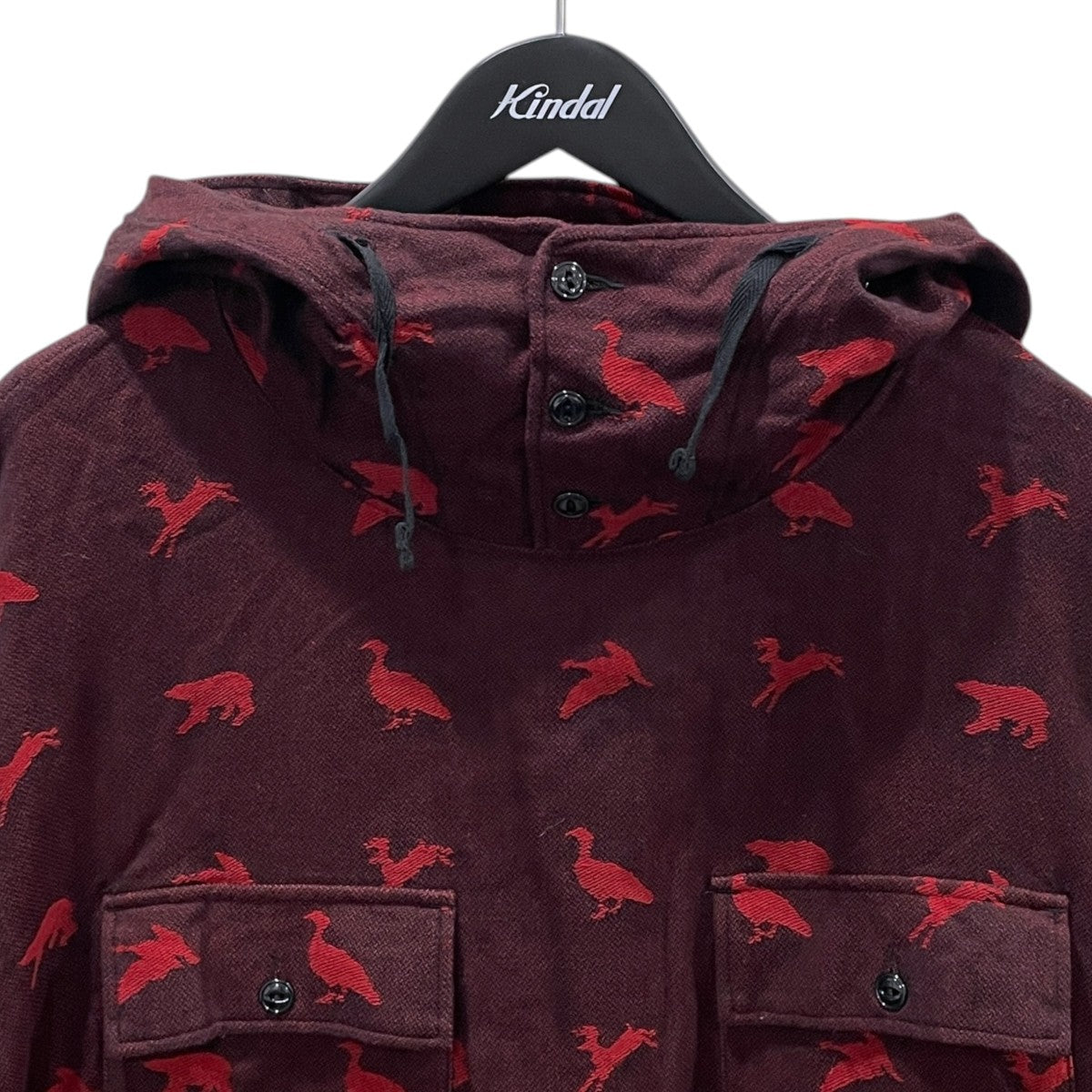 18AW プルオーバーフーデッドジャケット Cagoule Shirt - Game Animal Jacquard カグールシャツ - ゲームアニマルジャガード