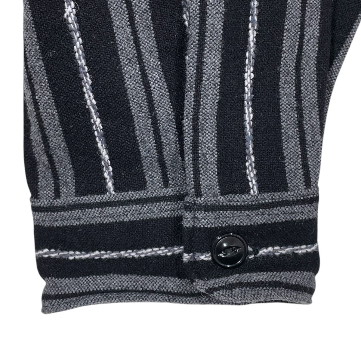 19AW ストライプ柄フーデッドジャケット Landscaper Shell Bud Half - Stripe-Blanket ンドスケーパー シェル バド ハーフ ブランケットジャケット