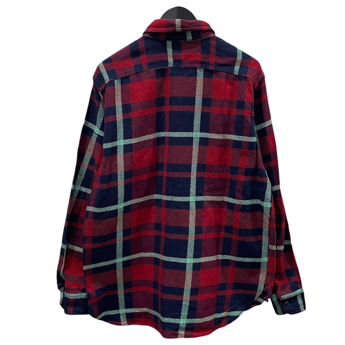 Engineered Garments チェック柄フランネルシャツ Work Shirt ワークシャツ 山型ポケット 古着・中古-2枚目のアイテム画像