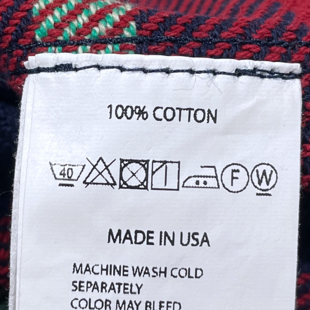 Engineered Garments チェック柄フランネルシャツ Work Shirt ワークシャツ 山型ポケット 古着・中古-6枚目のアイテム画像