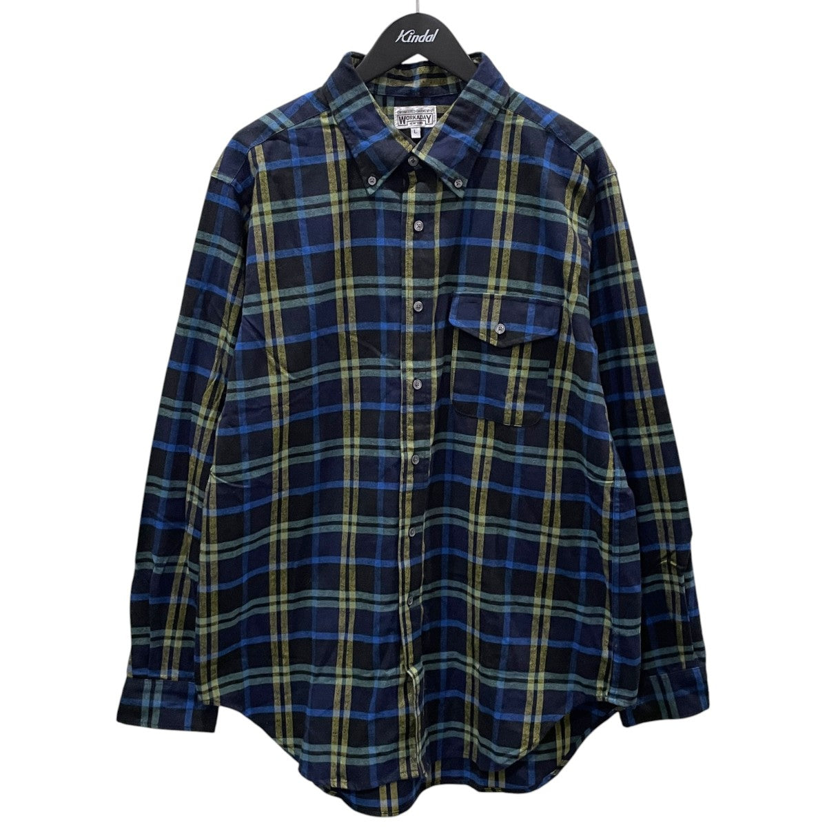 チェック柄ボタンダウンネルシャツ Utility Shirt - Cotton Plaid Flannel ユーティリティーシャツ - コットン プレイド フランネル