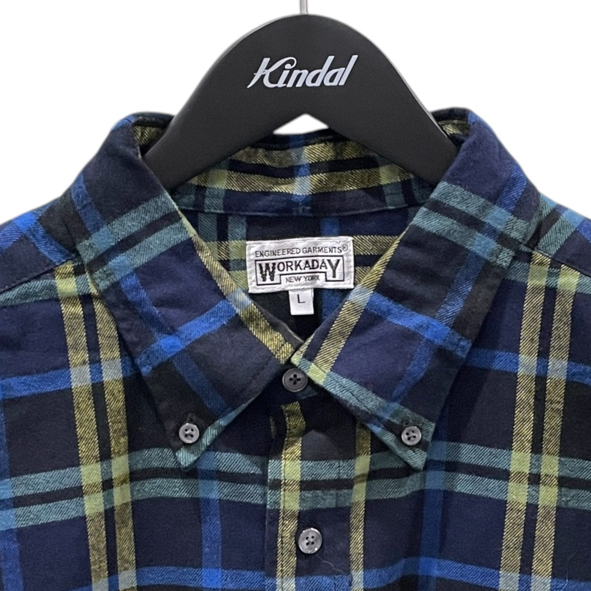 チェック柄ボタンダウンネルシャツ Utility Shirt - Cotton Plaid Flannel ユーティリティーシャツ - コットン プレイド フランネル
