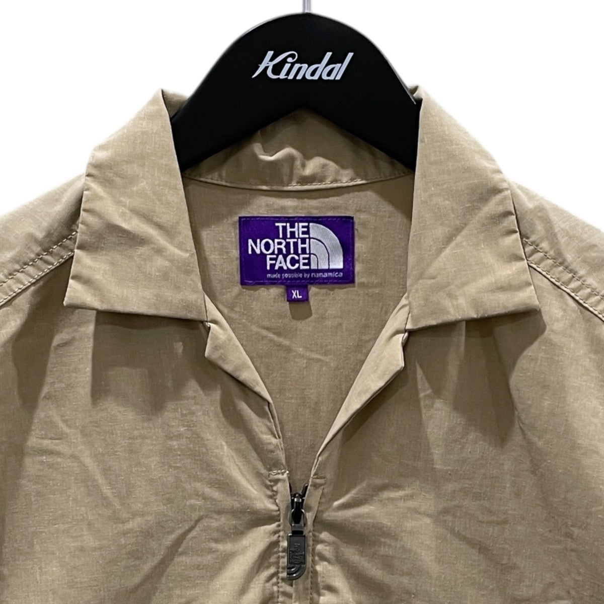 THE NORTHFACE PURPLELABEL ジップアップオープンカラー半袖シャツ Polyester Linen Field H／S Zip Shirt ポリエステル リネン フィールド ハーフスリーブ ジップシャツ NT3321N 古着・中古-3枚目のアイテム画像