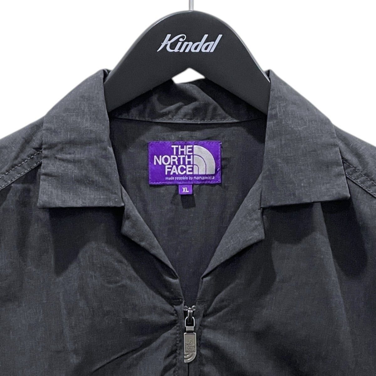 THE NORTHFACE PURPLELABEL ジップアップオープンカラー半袖シャツ Polyester Linen Field H／S Zip Shirt ポリエステル リネン フィールド ハーフスリーブ ジップシャツ NT3321N 古着・中古-3枚目のアイテム画像