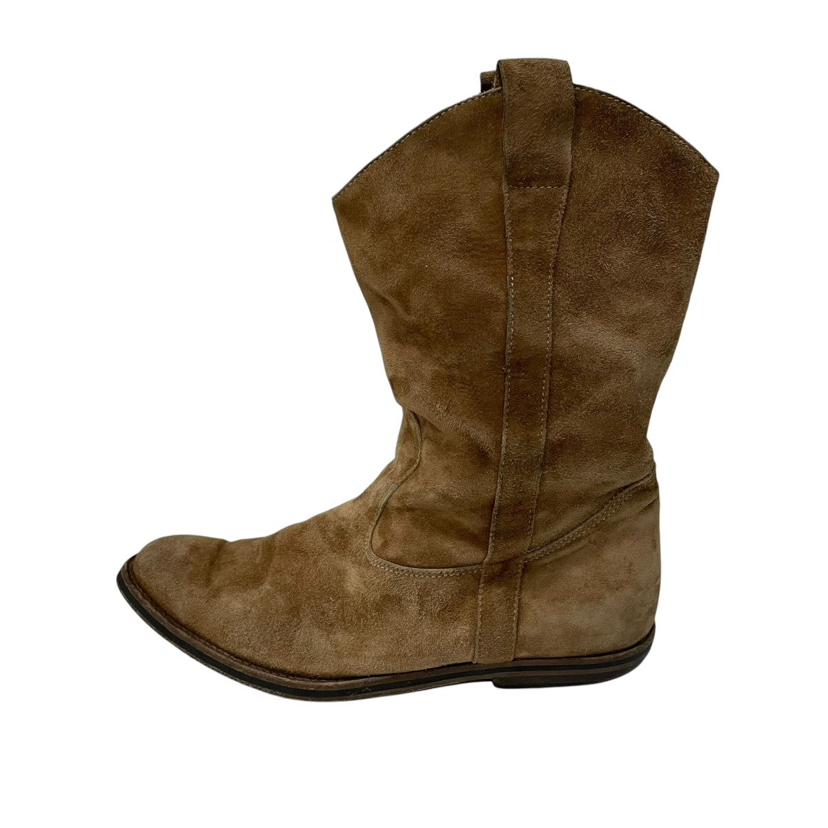 Maison Margiela スエードウェスタンブーツ 古着・中古-2枚目のアイテム画像