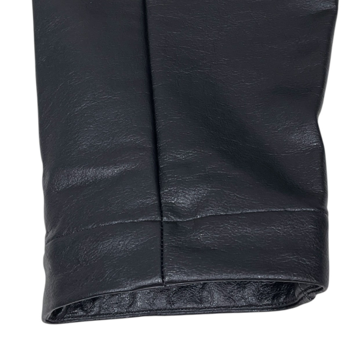 N．HOOLYWOOD 24SS フェイクレザーボタンレスノーカラージャケット BLOUSON ブルゾン 2241-BL07-005 古着・中古-5枚目のアイテム画像