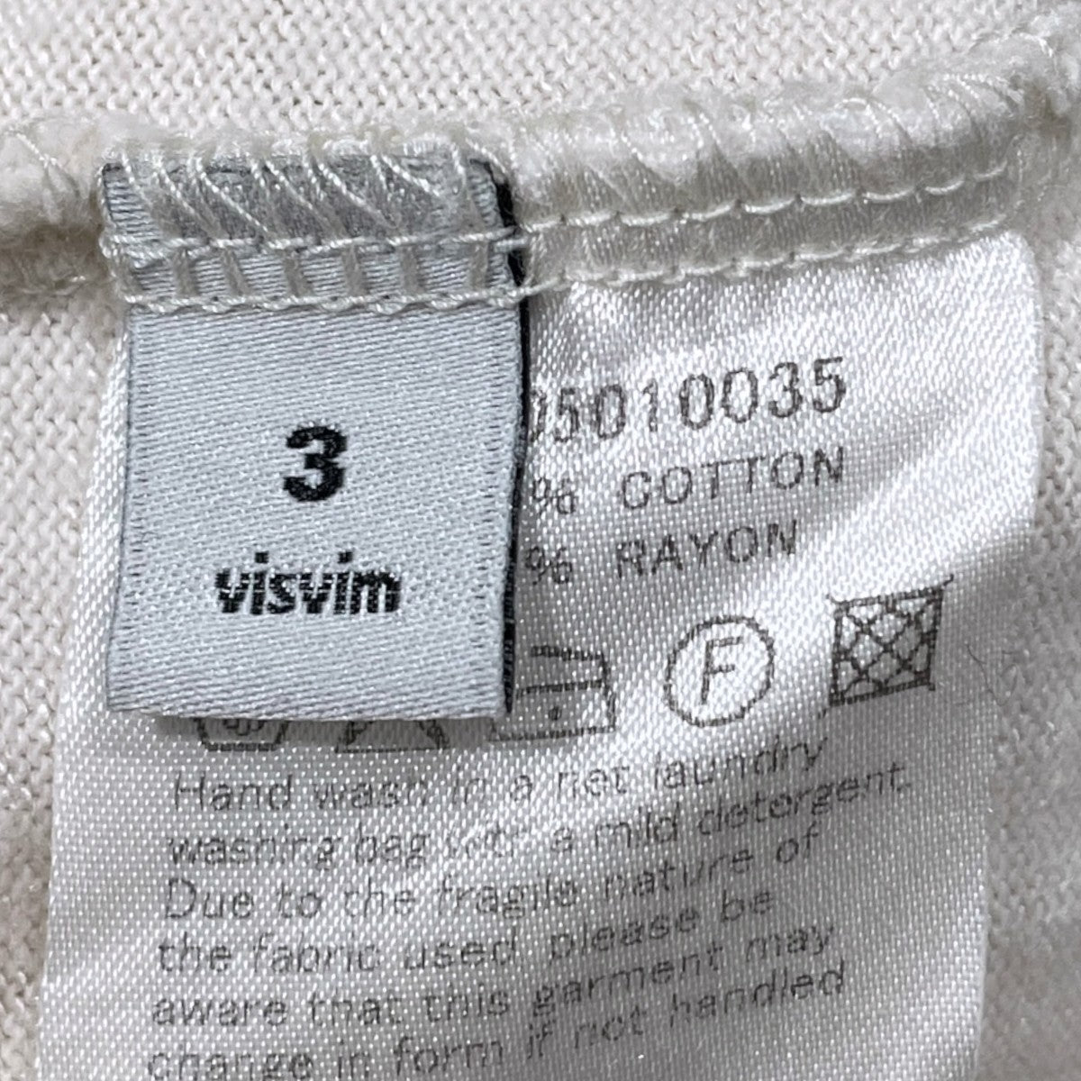 VISVIM 7分袖フットボールTシャツ SWITCH JUMBO TEE 3／4 スウィッチ ジャンボ ティー 3／4 0116105010035 古着・中古-5枚目のアイテム画像