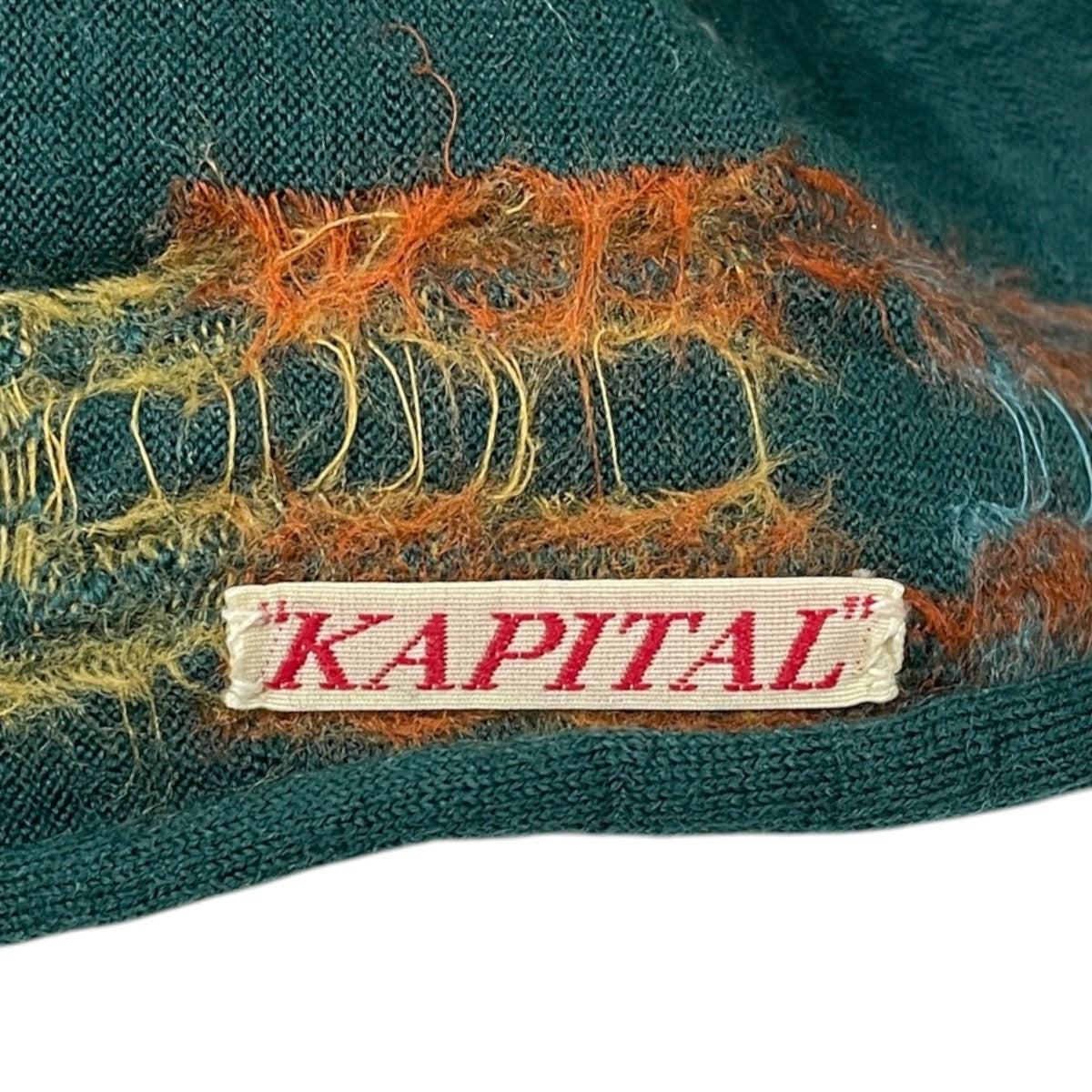 KAPITAL(キャピタル) 縮絨ウール オルテガブランケットマフラー