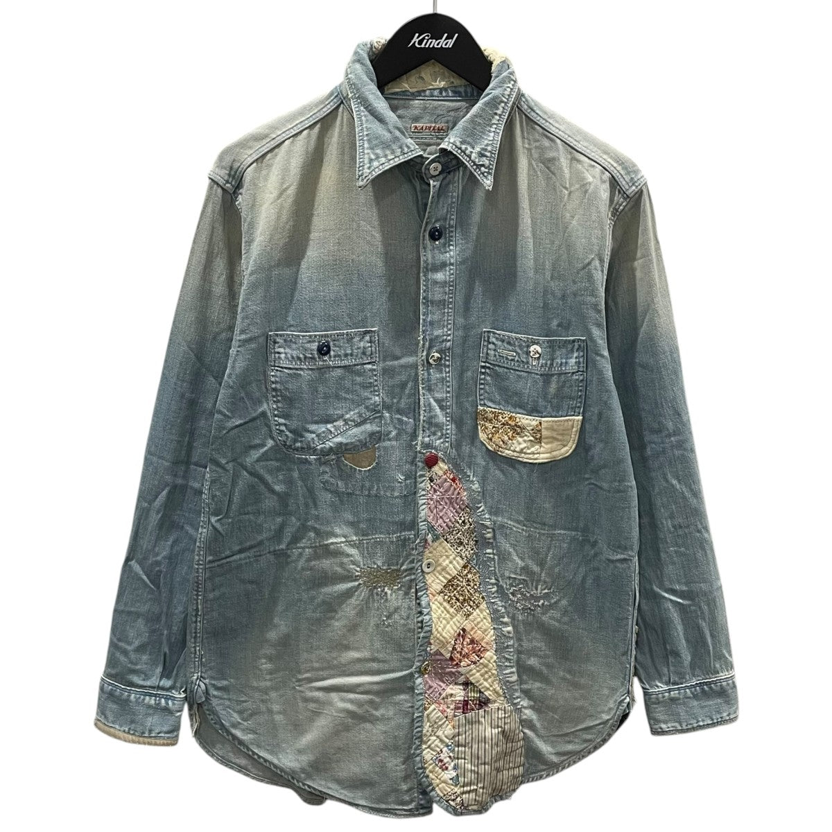 KAPITAL KOUNTRY デニムパッチワークシャツ 古着・中古-1枚目のアイテム画像
