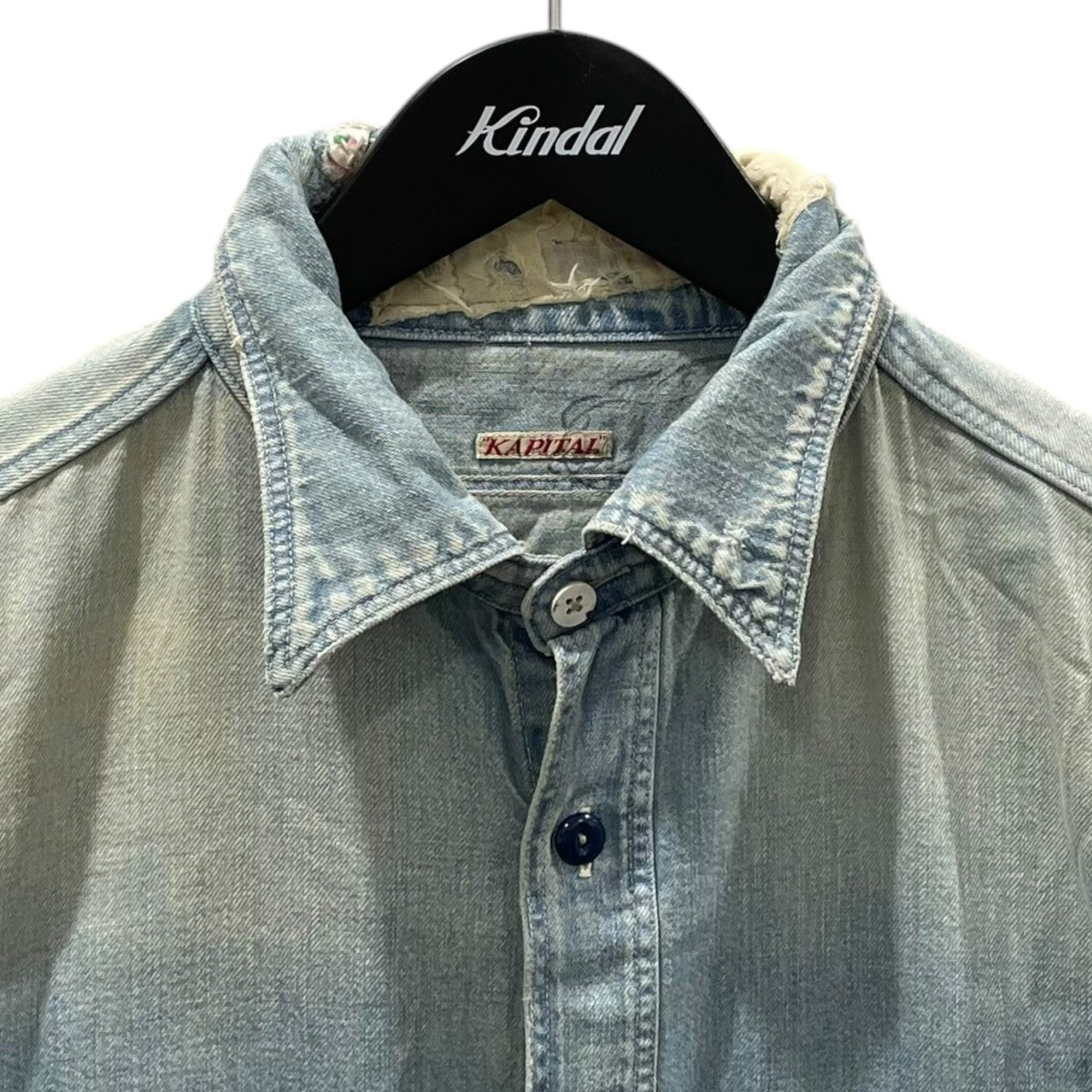 KAPITAL KOUNTRY デニムパッチワークシャツ 古着・中古-3枚目のアイテム画像
