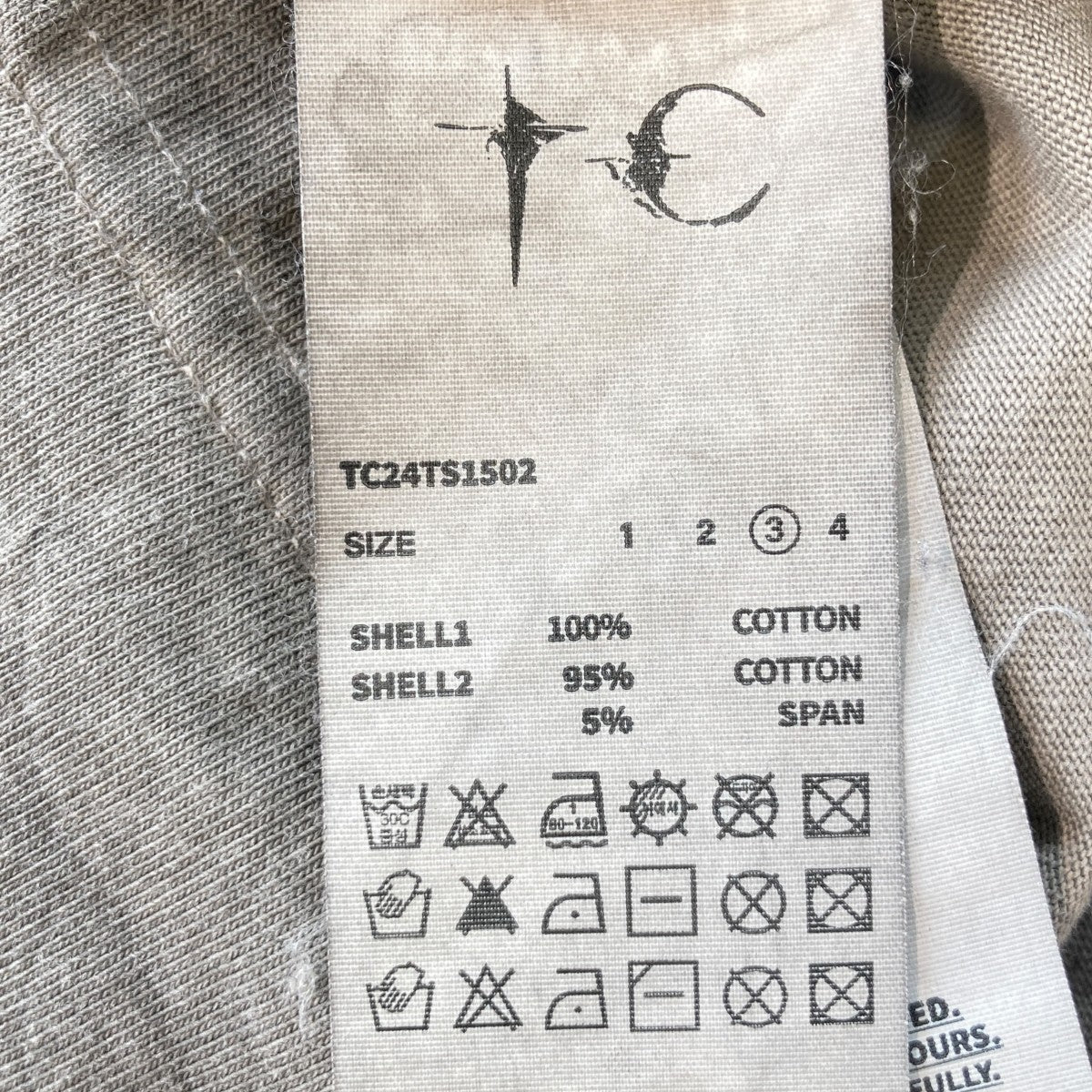 THUG CLUB TC BASIC T-SHIRTTシャツTC24TS1502 古着・中古-4枚目のアイテム画像