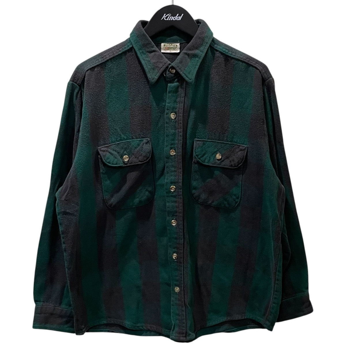 90s チェック柄シャツ HEAVY FLANNEL SHIRT ヘビーフランネルシャツ 4032