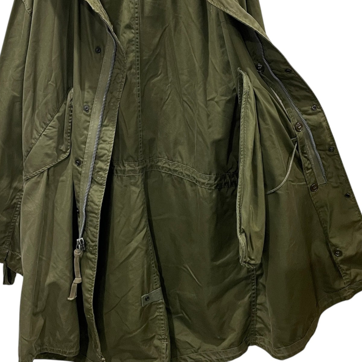 M-51 モッズコート PARKA， SHELL， M-51 CROWN製インターロックジッパー スプリングカムロック