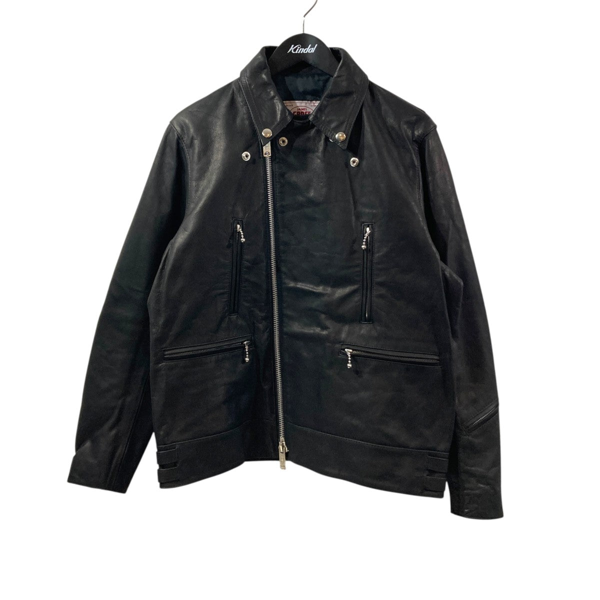 JAMES GROSE×marka HORSE LEATHER ／ライダースレザージャケット 古着・中古-1枚目のアイテム画像