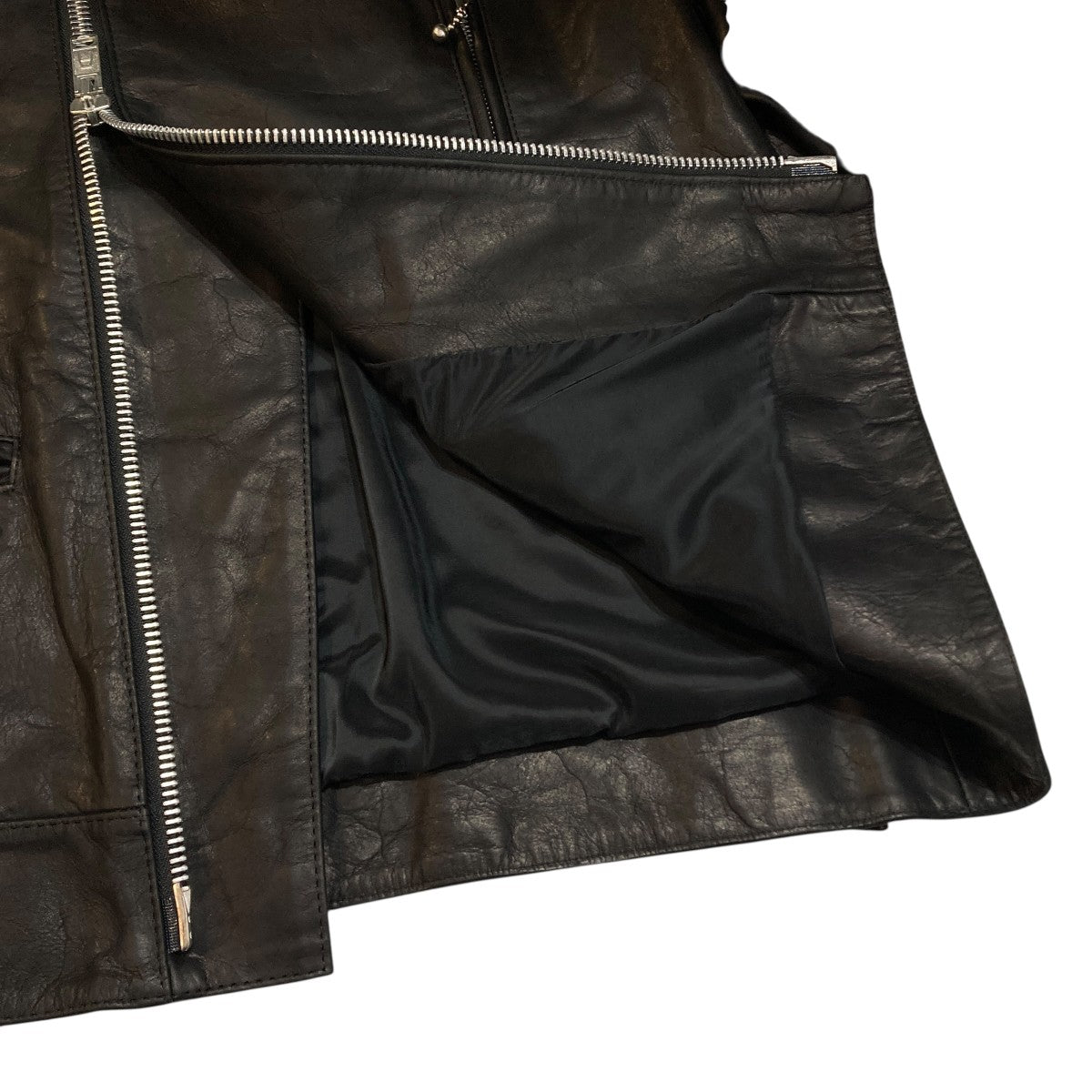 JAMES GROSE×marka HORSE LEATHER ／ライダースレザージャケット 古着・中古-6枚目のアイテム画像