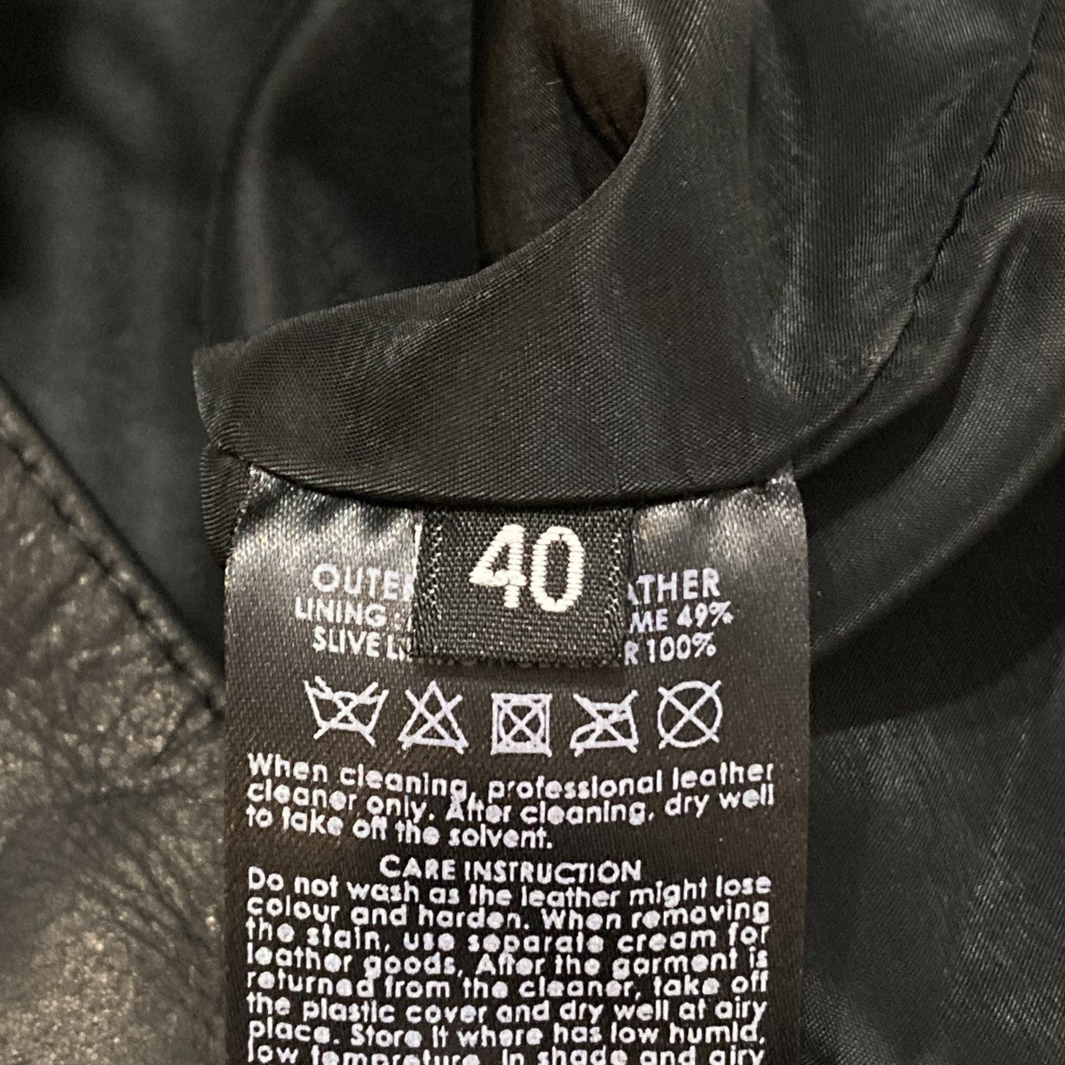 JAMES GROSE×marka HORSE LEATHER ／ライダースレザージャケット 古着・中古-7枚目のアイテム画像