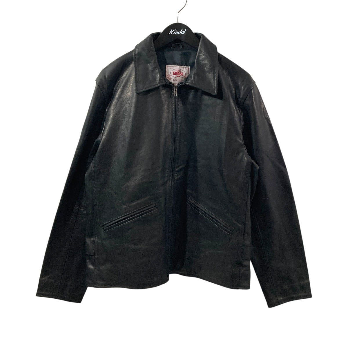 JAMES GROSE HORSE LEATHER ／ｼﾝｸﾞﾙレザージャケット 古着・中古-1枚目のアイテム画像