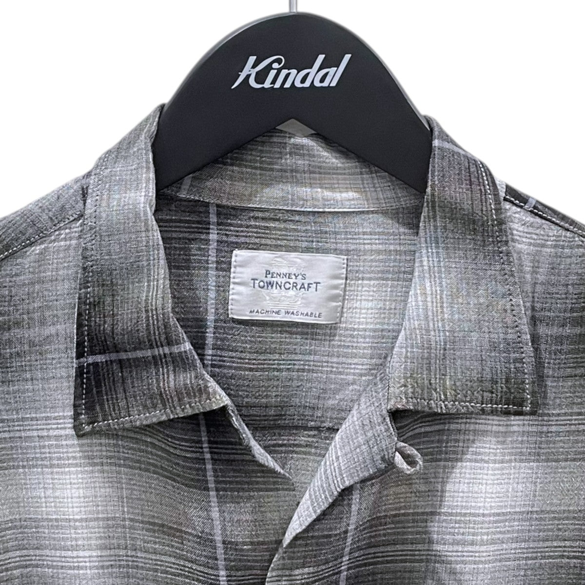TOWN CRAFT 25AW チェック柄シャツ 60S OMBRE LOOP COLLAR SHIRTS オンブレチェック ループカラーシャツ TC25F02300 古着・中古-3枚目のアイテム画像